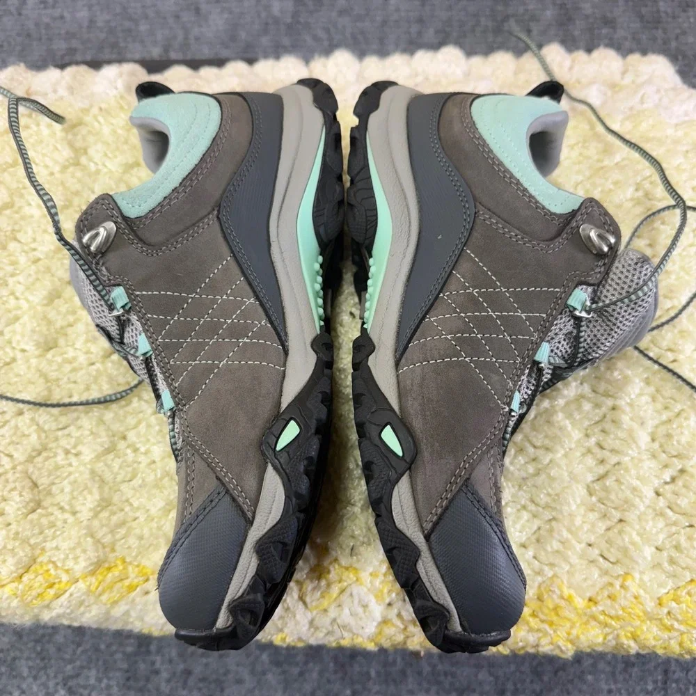 OBoz Waterproof Hiking Shoes Women's Gray Teal Lace Up Outdoor Boots women's S 8 - Picture 10 of 16
